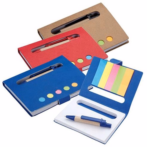 Mini Notebook with Pen & Flags