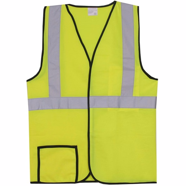 Polyester Yellow Solid Safety Vest SV152