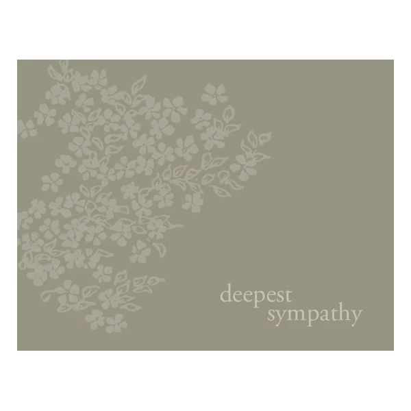 Floral Spray Sympathy Cards 1