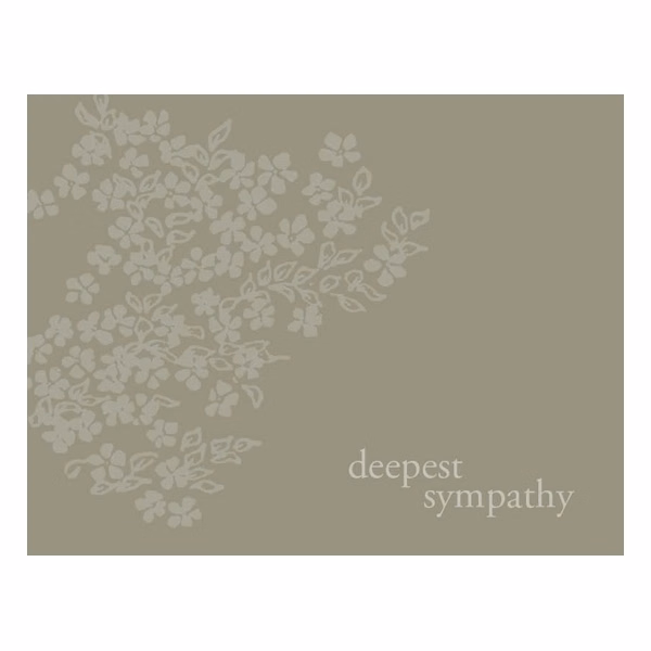 Floral Spray Sympathy Cards