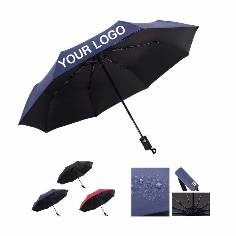 Pongee Inverted Umbrella with 46 Inch Wide Arc