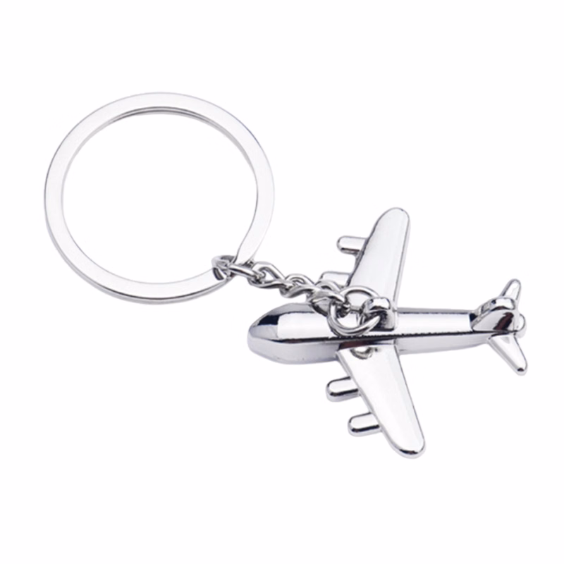Metal Airplane Keychain