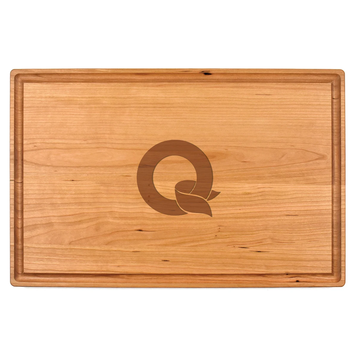 11" x 17" x 1" Cherry Cutting Board with Juice Groove 1
