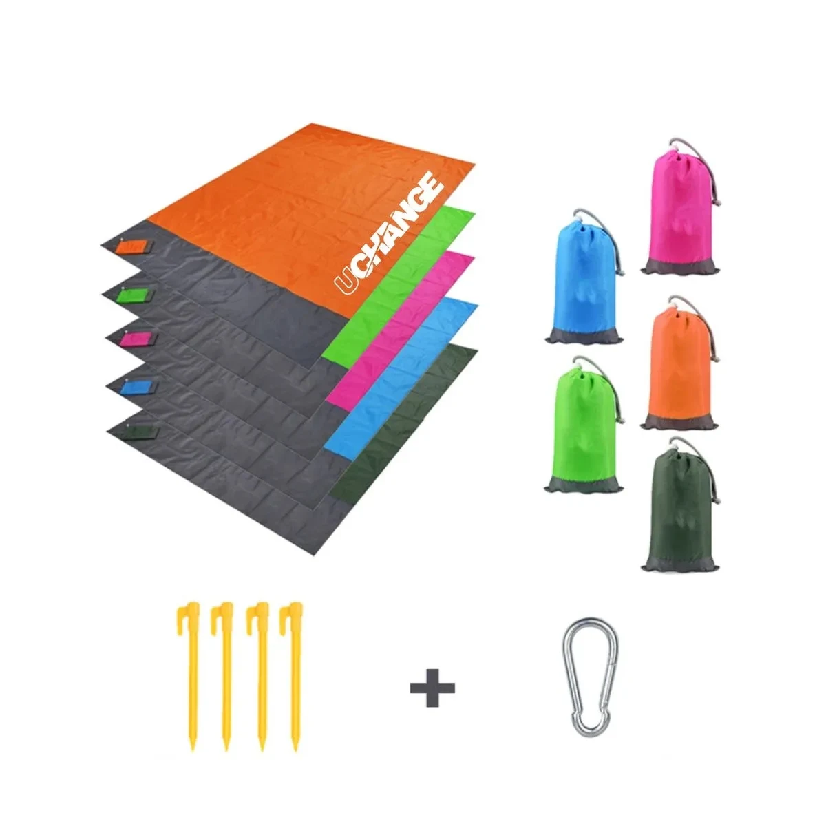 Waterproof Outdoor Picnic Blanket Camping Mat Stakes 1