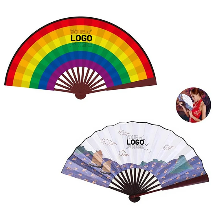 10.5"L Folding Hand Fan 1