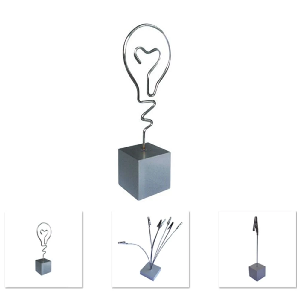 Light Bulb Shape Memo Clip Holder 1