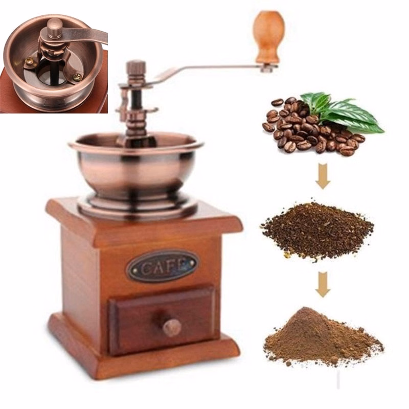 Manual Coffee Grinder, Vintage Style Great Gift
