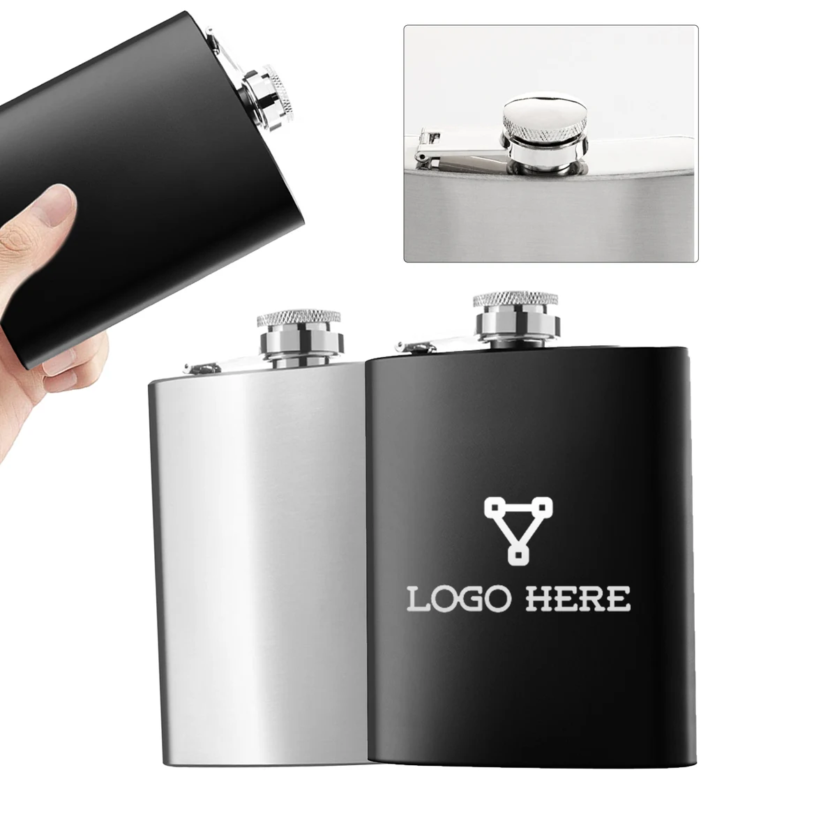 Simple Portable Wine Flask 1