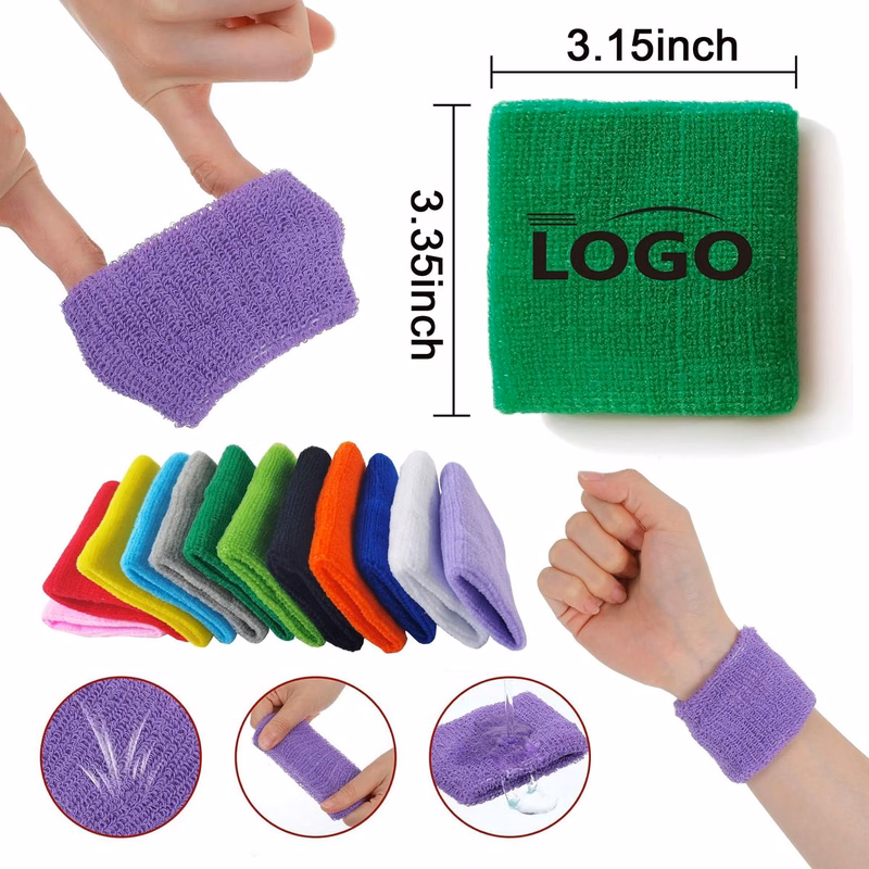 Cotton Terry Cloth Moisture Wicking Wristband