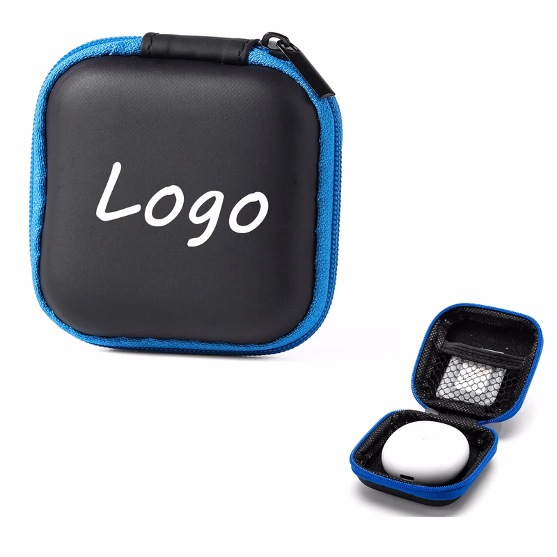 Square Earphone Case Portable EVA Carrying Case
