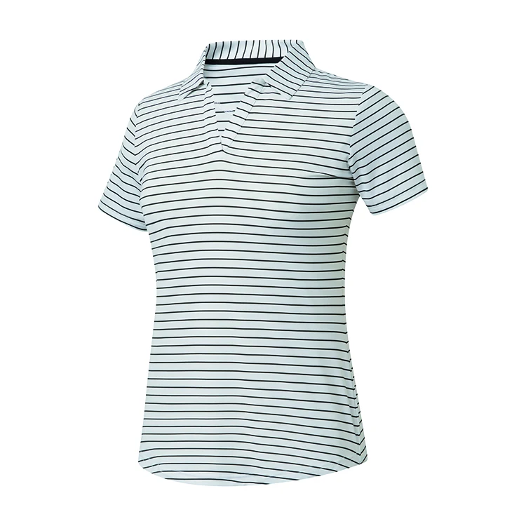 FootJoy Ladies Open Collar Stripe Shirt 1