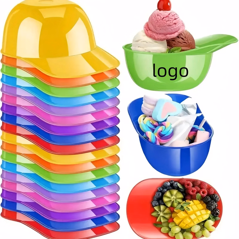 MOQ100 8oz Baseball Helmet Ice Cream Bowl