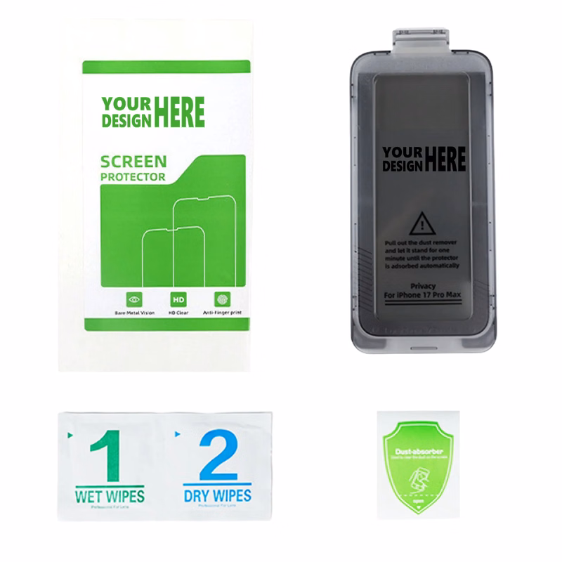 Privacy Tempered Glass Screen Protector With Alignment Frame