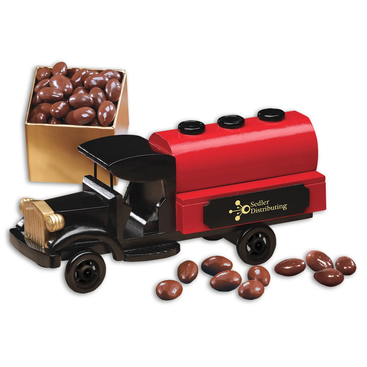1920-Era Tank Truck with Chocolate Covered Almonds 1