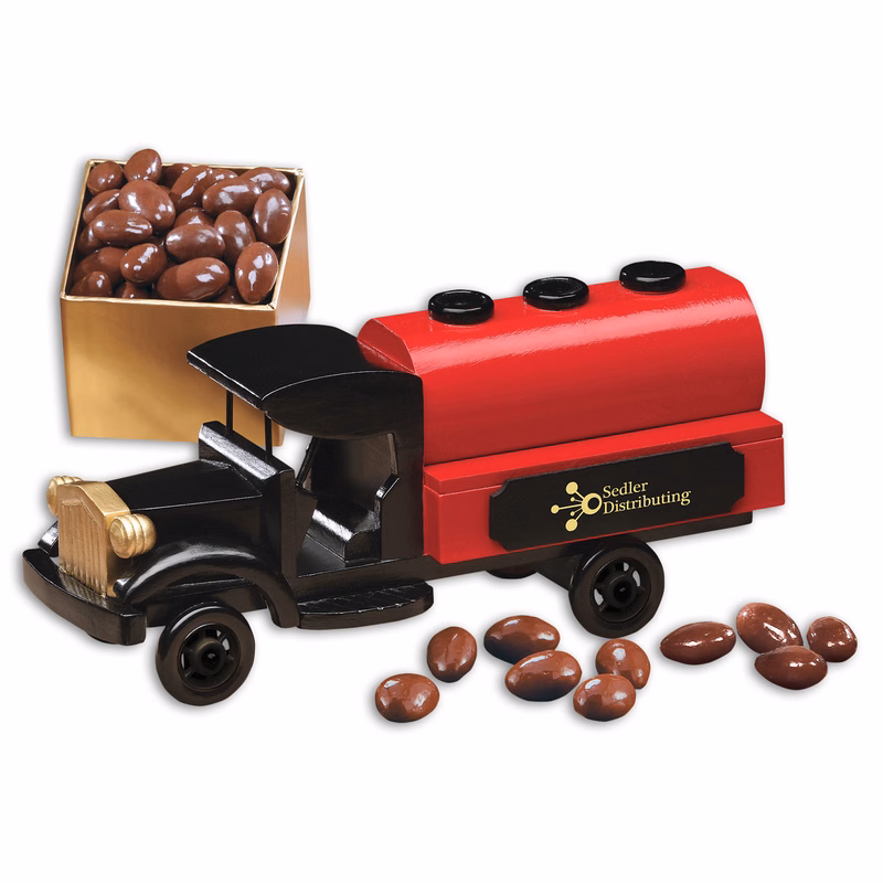 1920-Era Tank Truck with Chocolate Covered Almonds