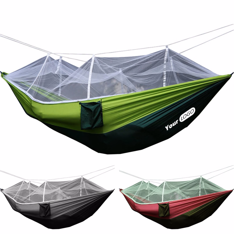 Nylon Outdoor Mosquito Proof Camping Hammock