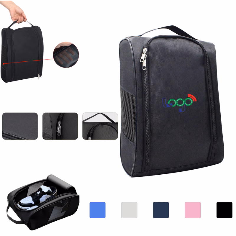 Compact Golf Shoe Bag With Mesh Ventilation