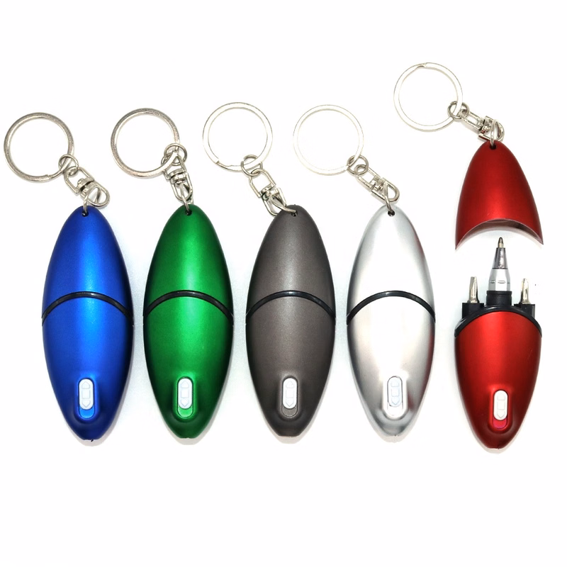 Screwdriver Ballpoint Pen Keychain with LED light