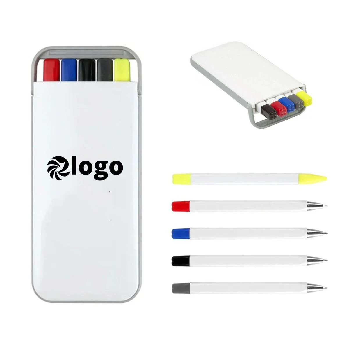 5-in-1 Writing Set Fluorescent Ballpoint Pen 1