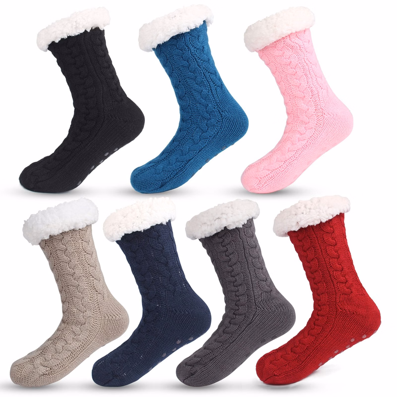 Fleece Slipper Gripper Socks