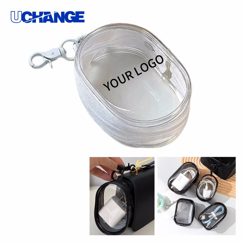 PVC Travel Headphone Pouch Transparent Design