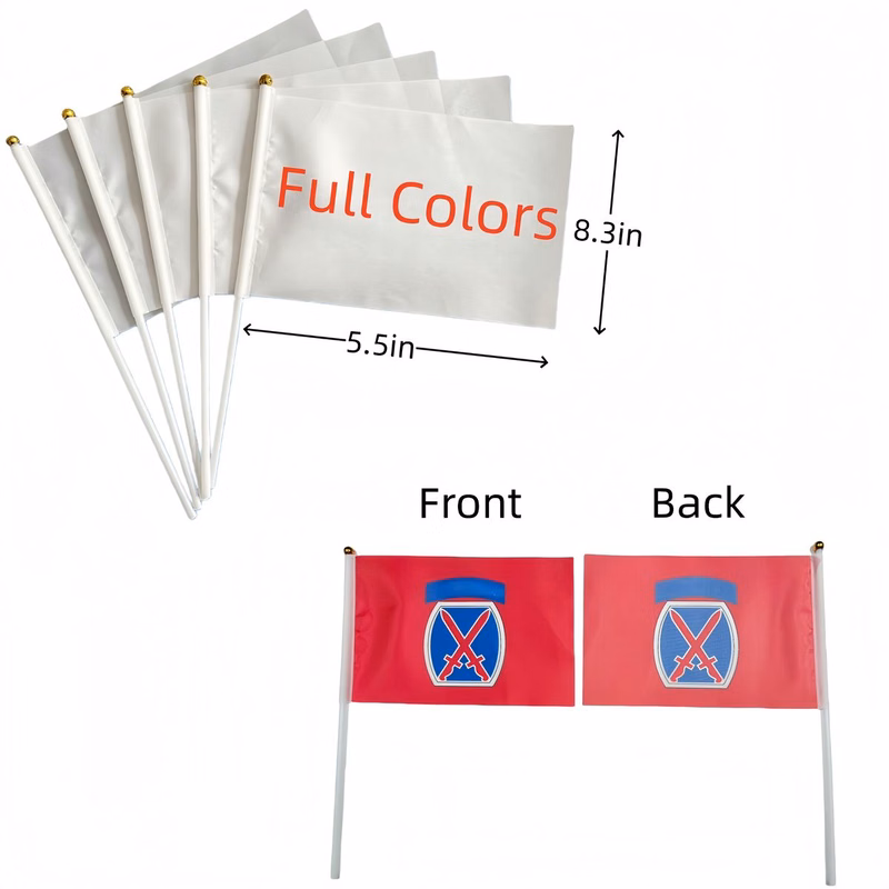 Full Color Customded Stick Flag