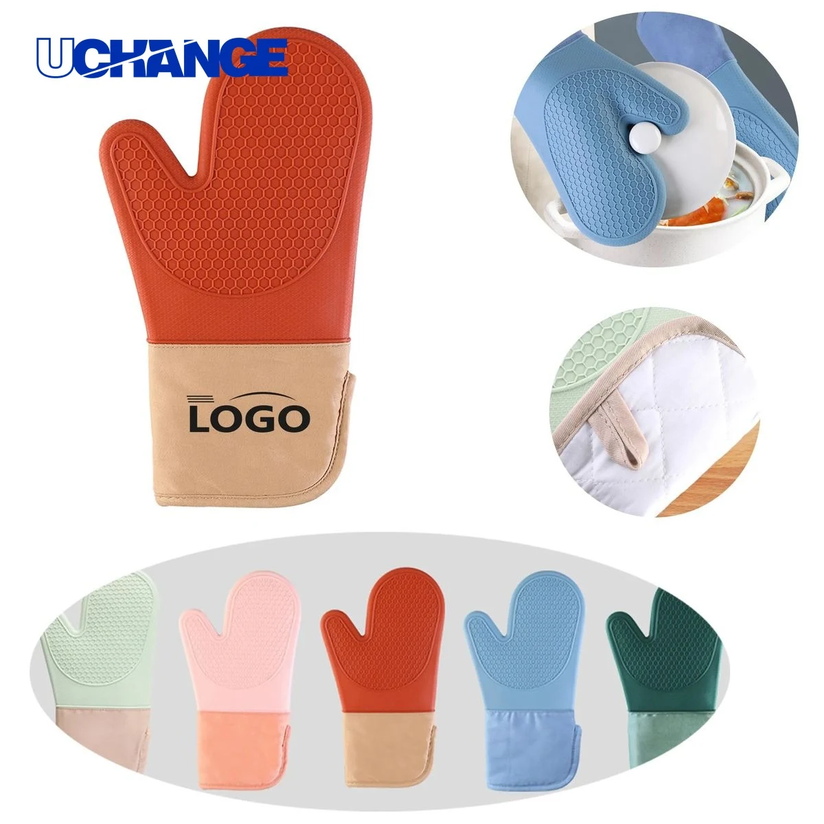 Heat-Resistant Silicone Oven Mitt 1