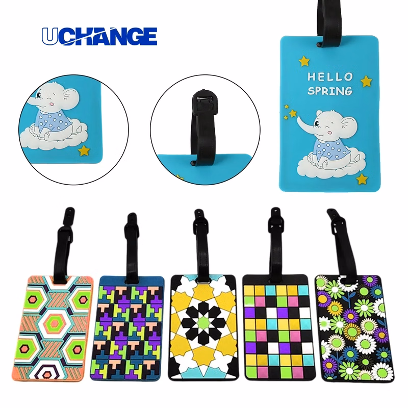 Silicone Luggage Tag With ID Card Window