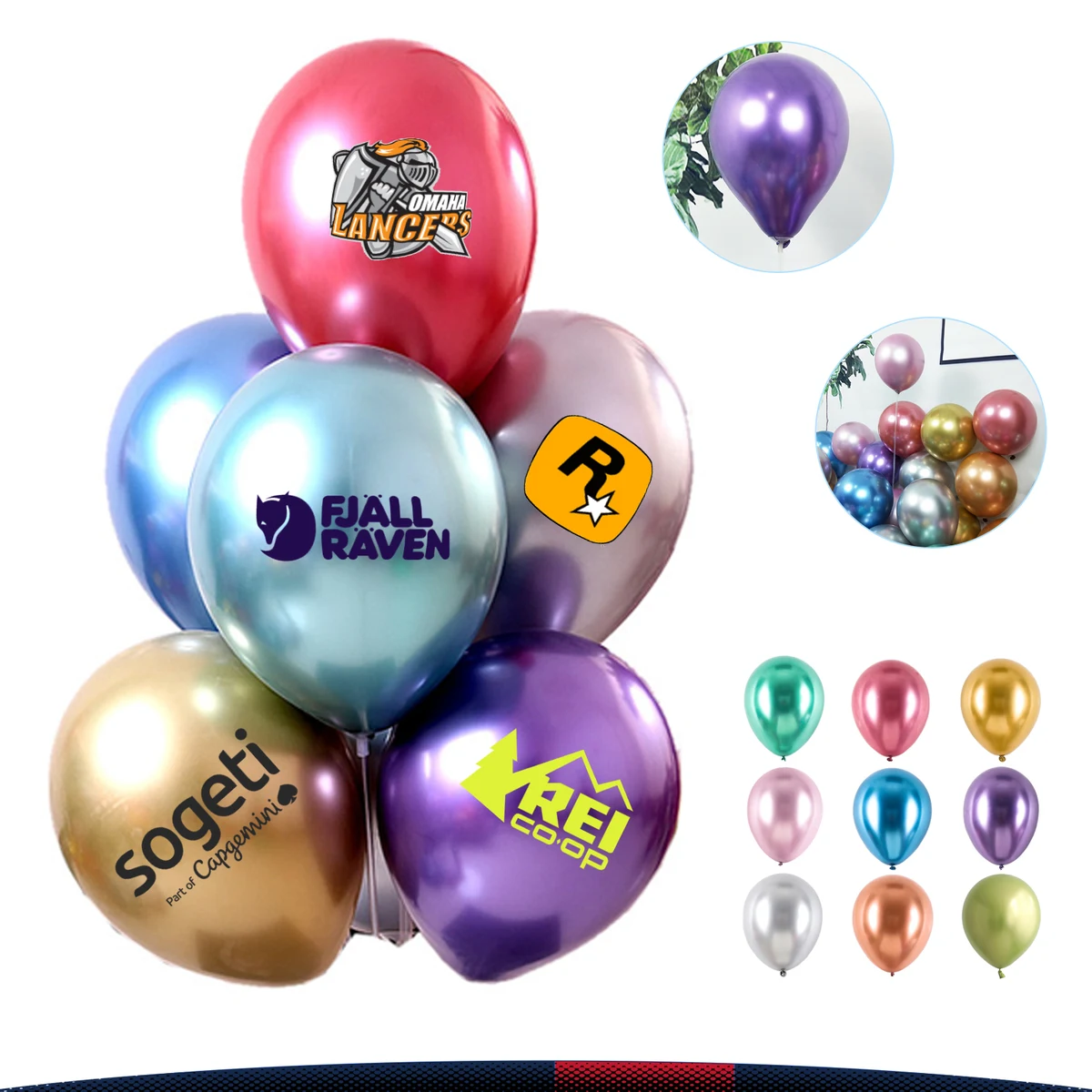 Angel Metallic 10" Balloons 1