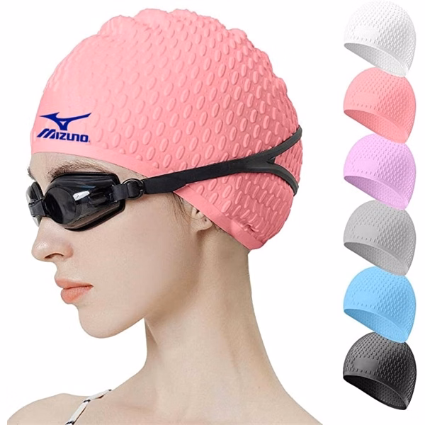 Silicone Swim Cap Ideal for Curly Short Medium Long Hair