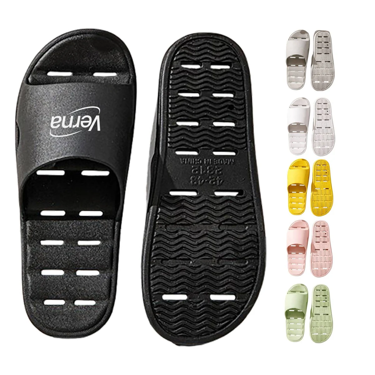 Anti-Slip Quick Drying Shower Slippers w/ Drain Holes 1