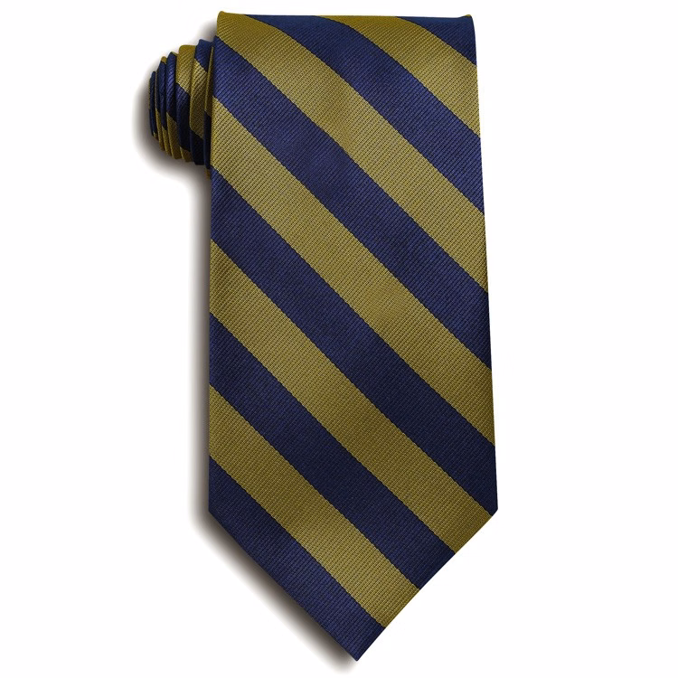 School Stripes Tie - Royal Blue/Gold