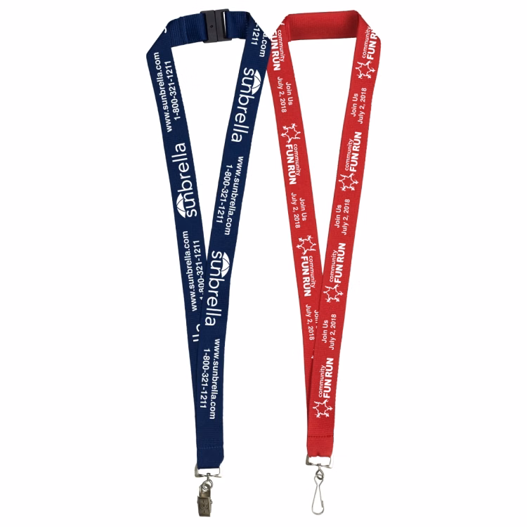 "AUBURN" 1" Overseas Silkscreen Lanyard