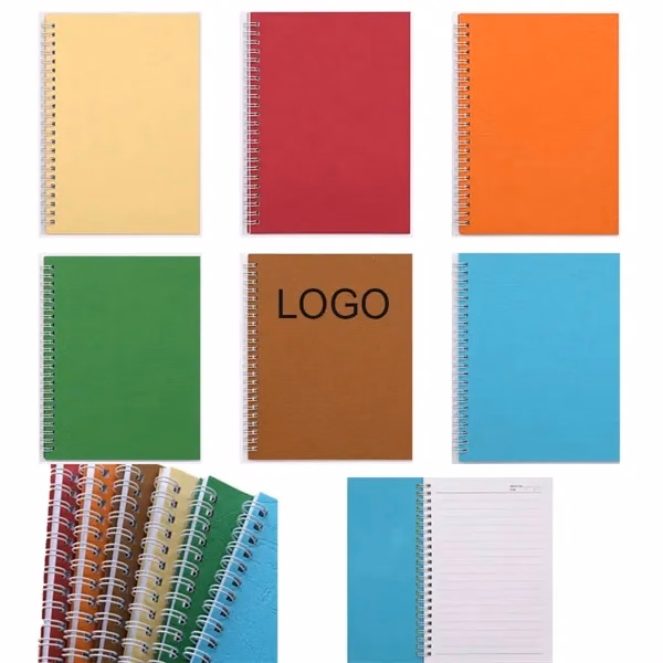 Custom A5 Spiral Notebook 50 Sheets — Professional Lined Journal Giveaway