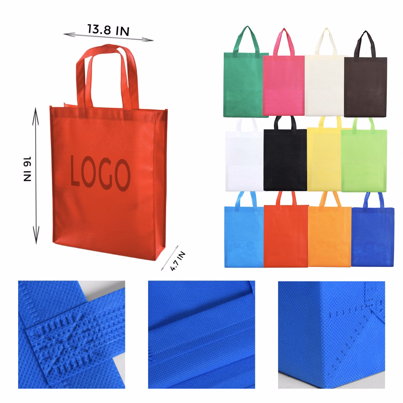 MOQ 10 PCS Vertical Non Woven Bag