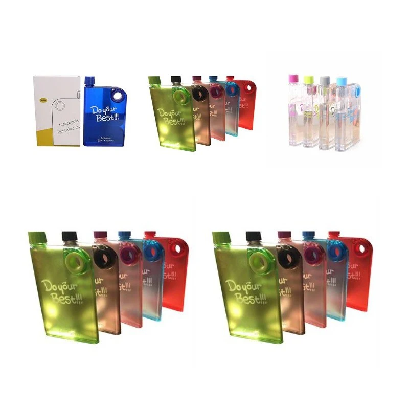 13OZ Portable Rectangular Bottle 1