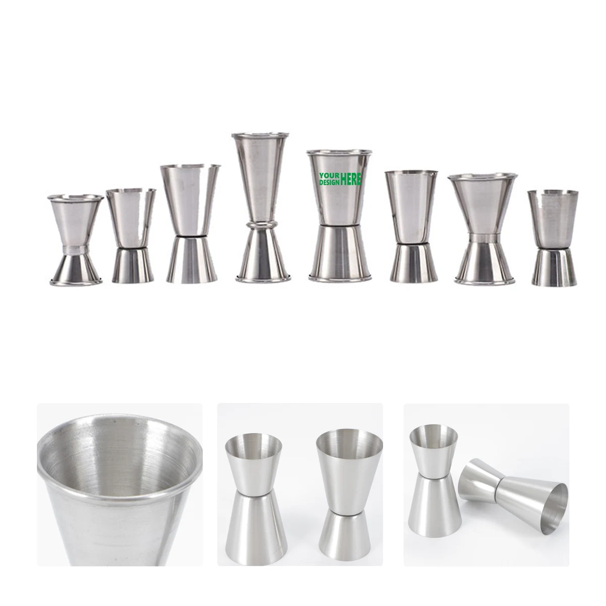 MOQ 50 Stainless Steel Double Jigger Measuring Cup 1