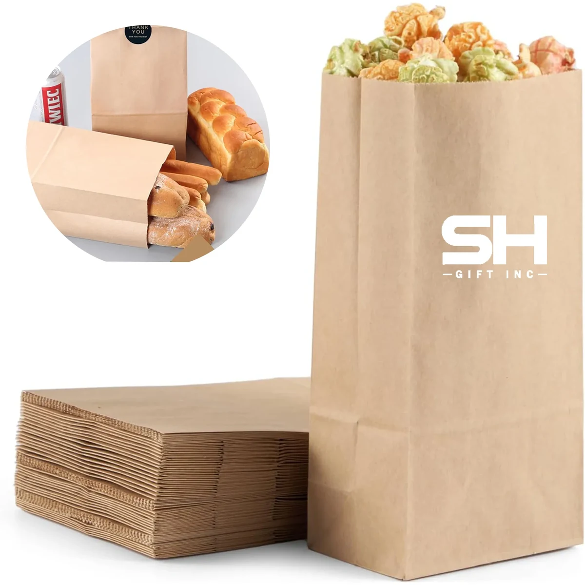 Custom Greaseproof Paper Snack Bags 1