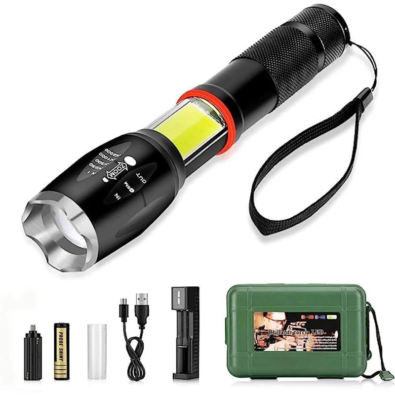 LED Tactical COB Flashlight 1