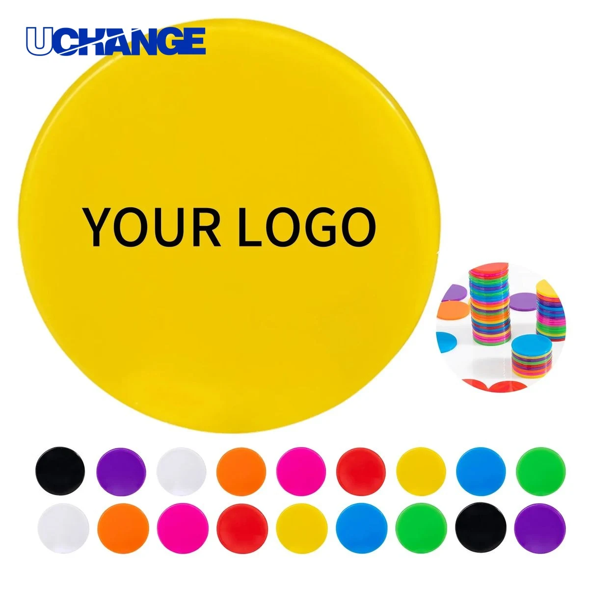 Reusable Plastic Token Round Game Token 1