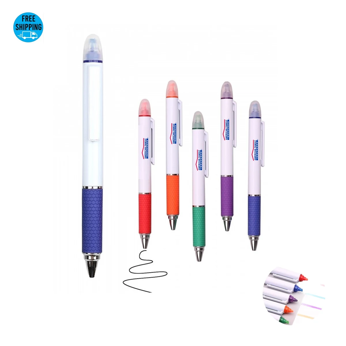 Ballpoint Pen With Highlighter 1