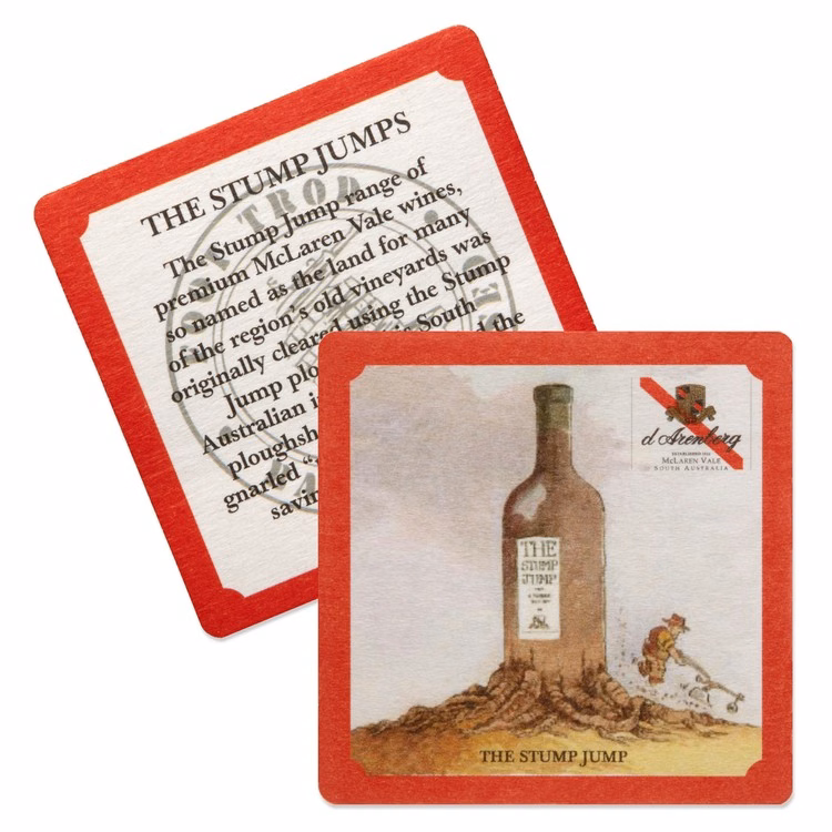 55-60 Point. 3.5" Pulp Board Coaster - Round or Square