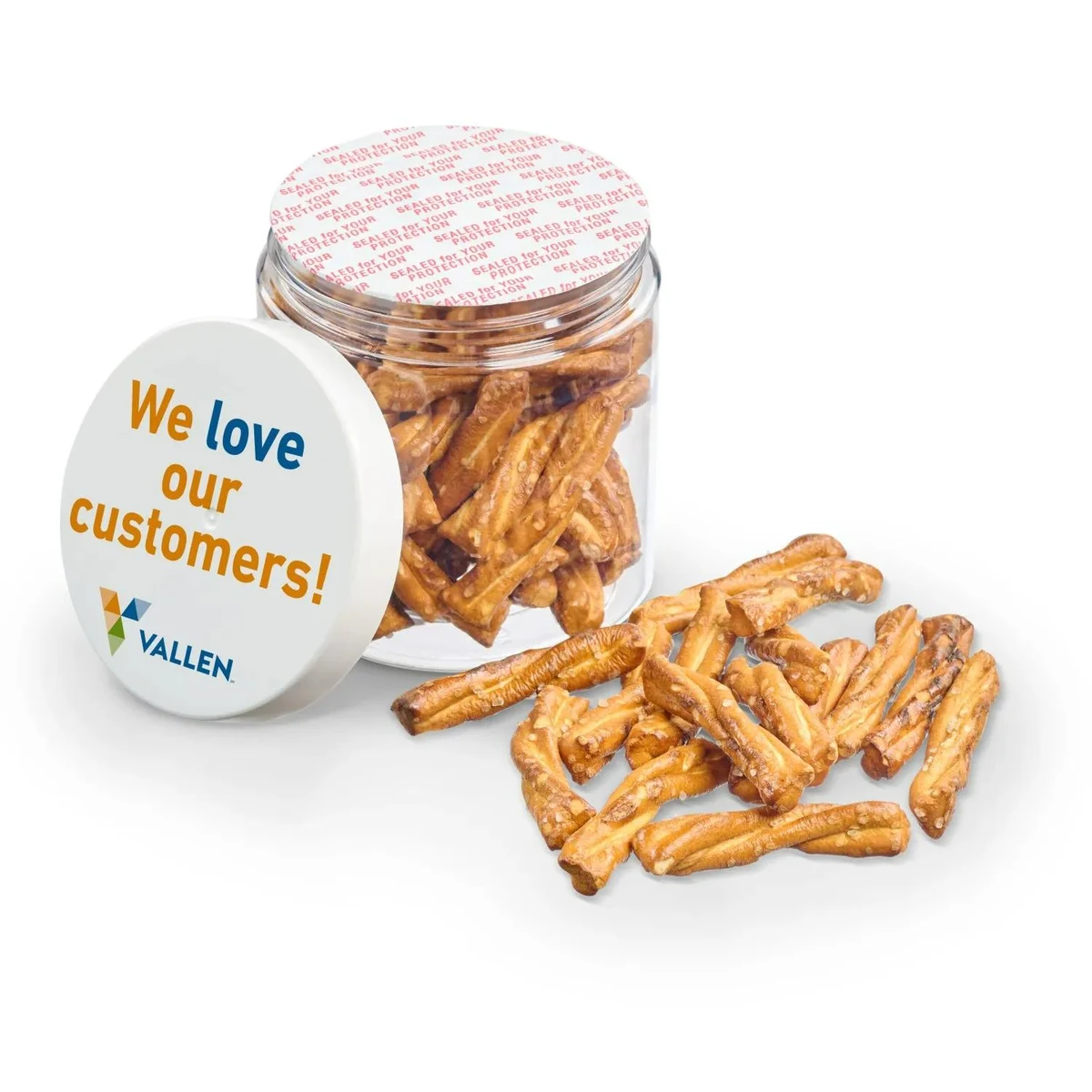 8 oz Jar of Mini Pretzel Sticks 1