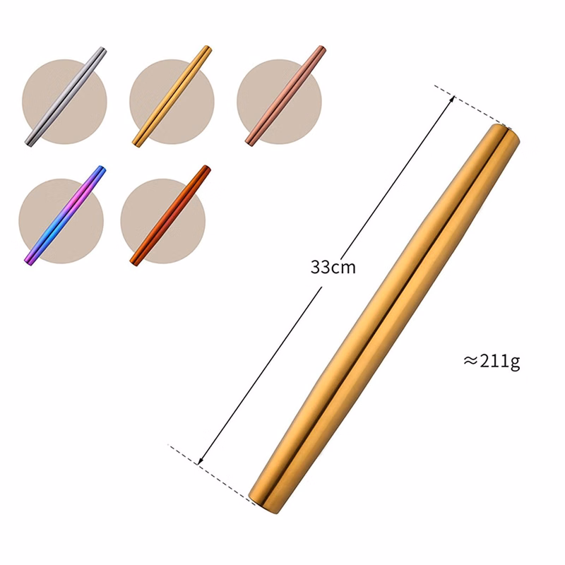 Smooth Stainless Steel Rolling Pin
