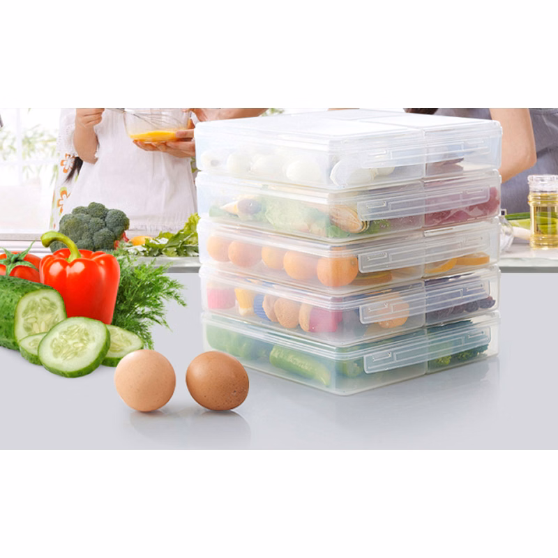 transparent refrigerator storage box
