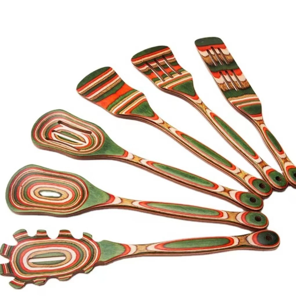 6PCS Pakka Wood Cooking Tools 1