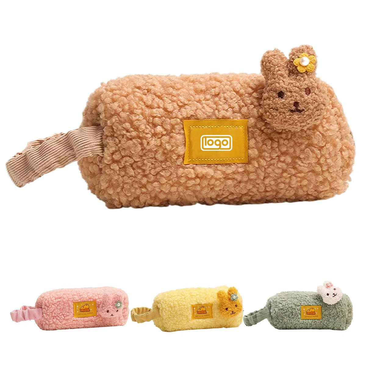 Cute Rabbit Plush Pencil Case 1