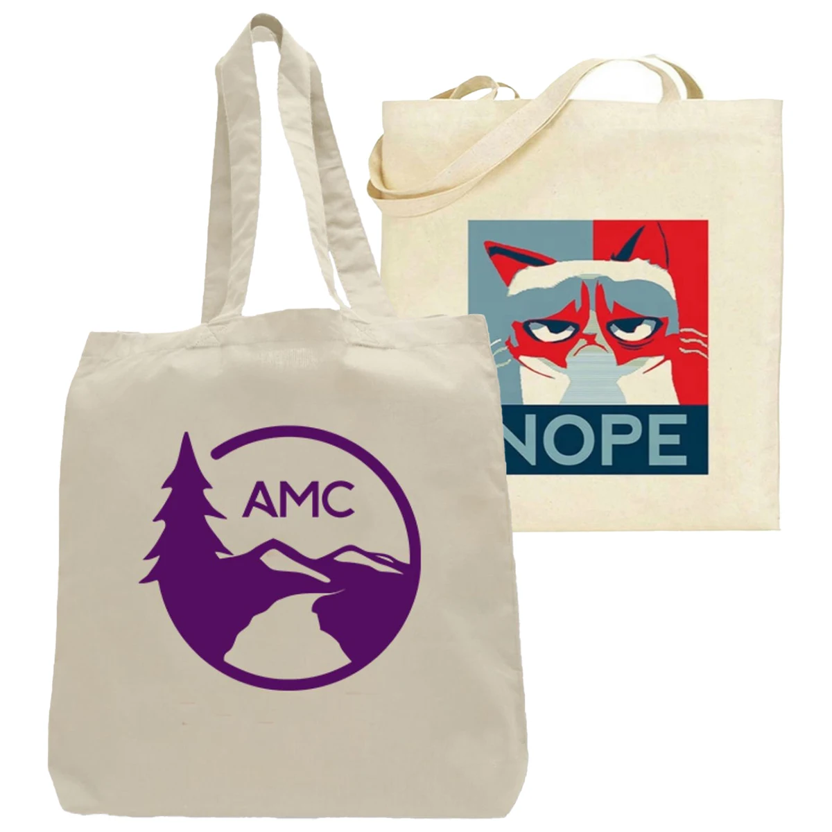 Convention Cotton Canvas Tote Bag W/ Gusset Natural Organic 6 Oz., custom tote bag with logo imprint 1