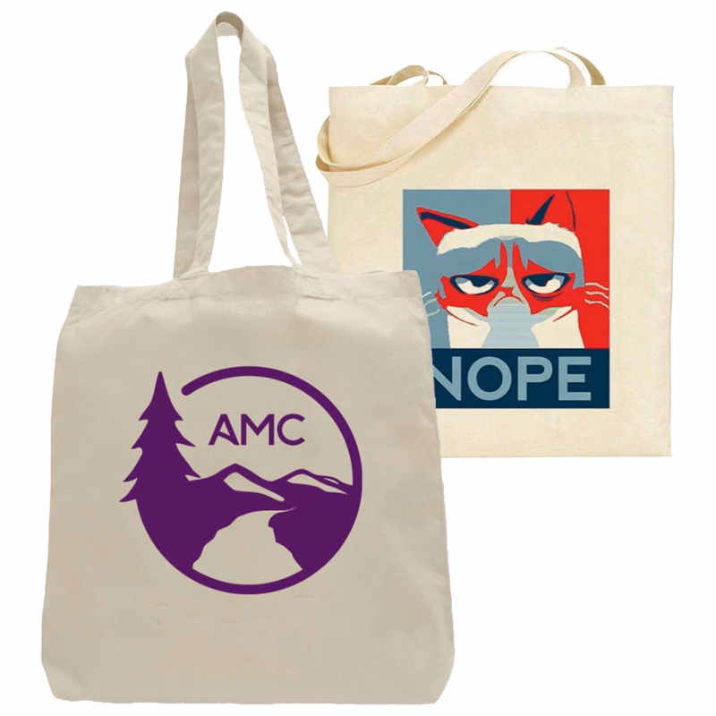 CONVENTION COTTON CANVAS TOTE BAG W/ GUSSET NATURAL ORGANIC 6 OZ.
