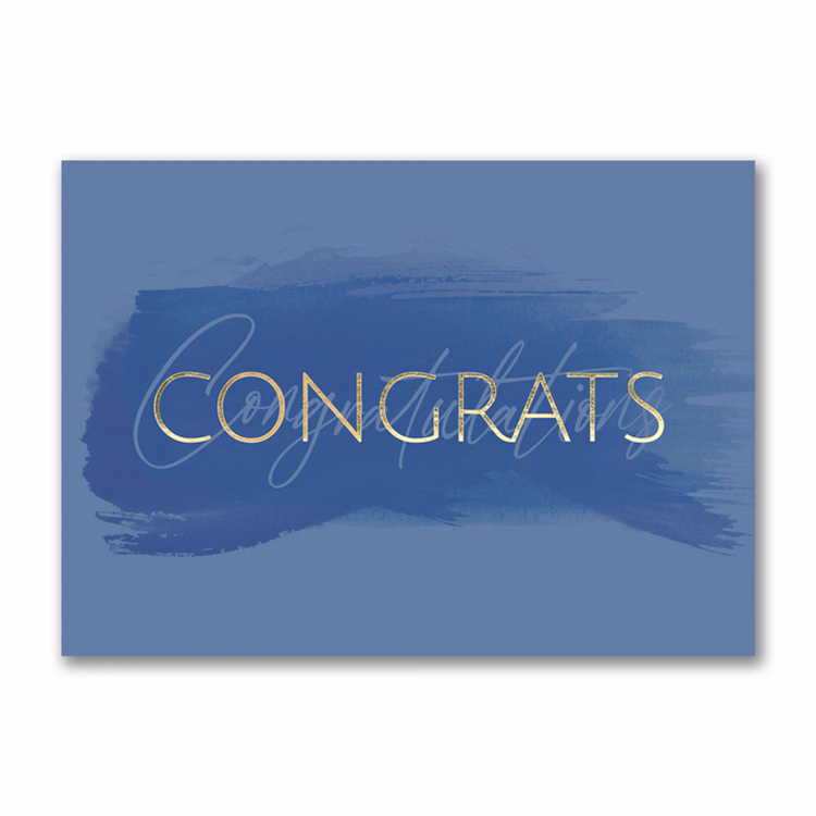 Congratulations Brushstroke Card
